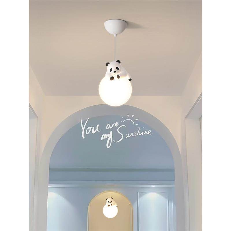 后现代创个意性奶风餐油吊厅灯吧台店铺熊猫三头简约餐桌720长条,家装灯饰光源,智能吊灯,淘宝优惠券,粉丝福利购,淘宝优惠卷