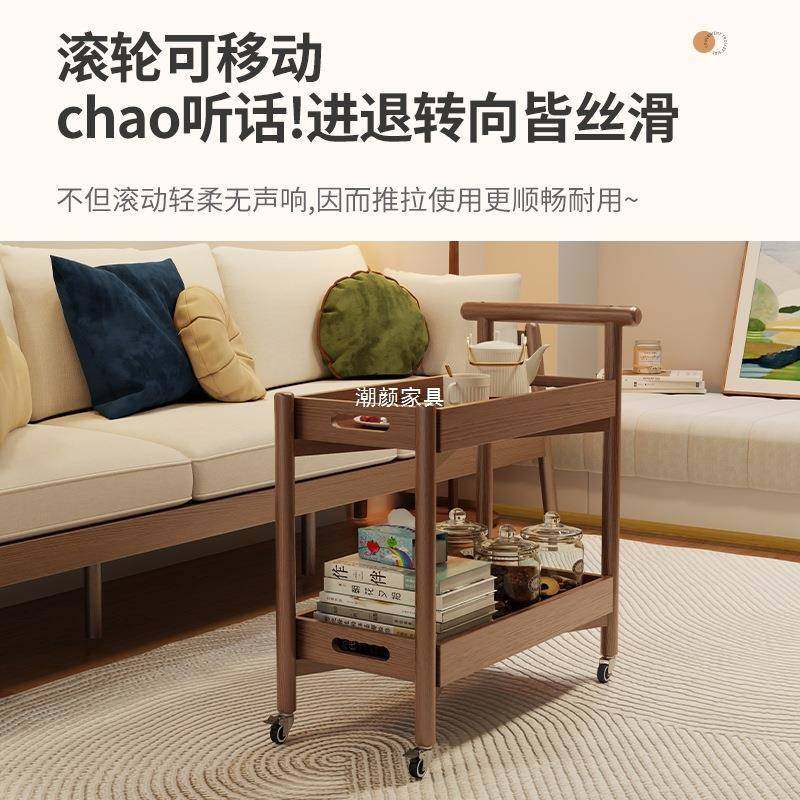 实木移动茶几古风小推车边中几沙水发边DB25厅柜客餐边茶柜带轮,基础建材,脚轮/万向轮,淘宝优惠券,粉丝福利购,淘宝优惠卷