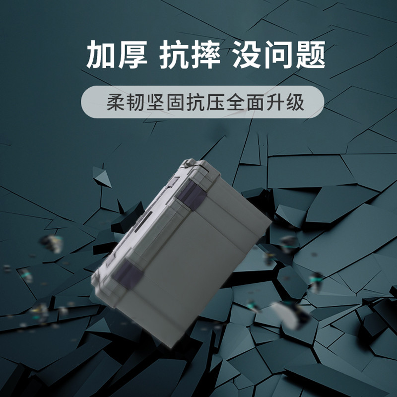 车载收纳五金工具箱整理箱子储物箱车尾车用汽车用品置物箱子大号