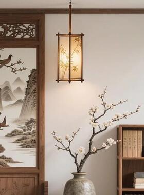 宋代美新新中约式茶53344室吊灯现学代简布艺餐厅禅意中式床头书