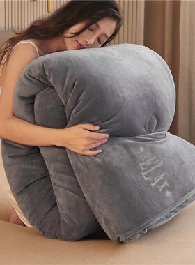 A类双面牛绒冬季棉被宿子8加厚斤保暖学生冬天舍单MML-001人春秋