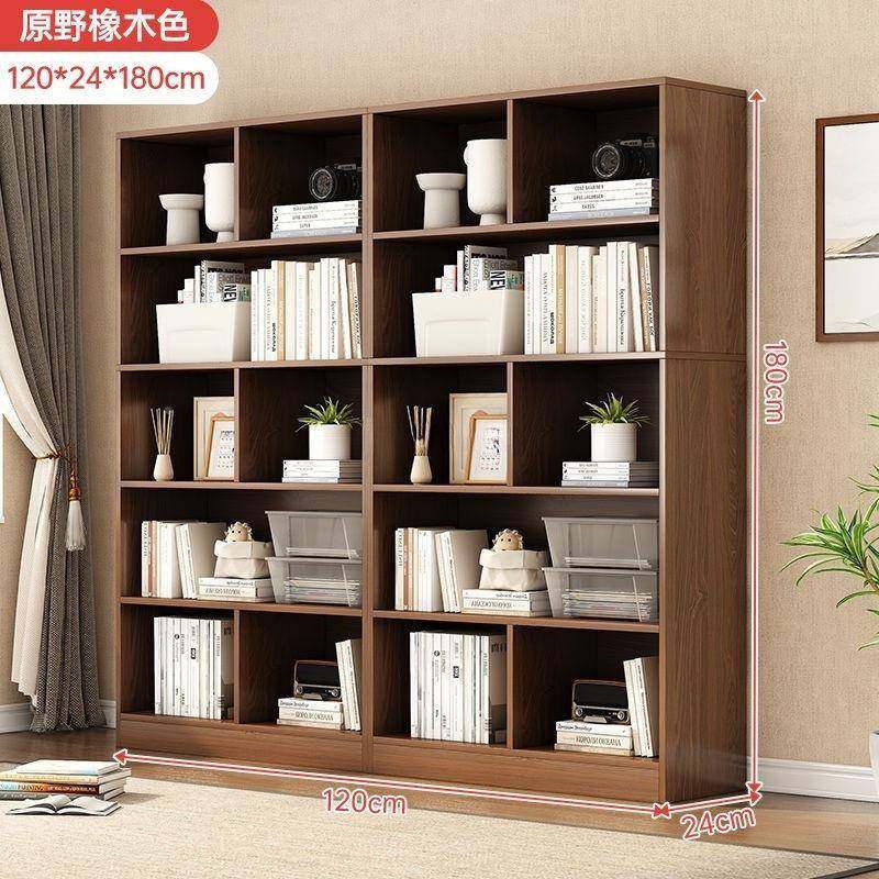 书架落VDM地置架书柜一体靠墙简易家物用子柜子客厅格储物柜纳格