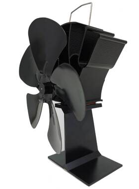 扇杭州厂家热动力壁炉38823风壁自动五叶生态壁炉风扇黑色木炉风