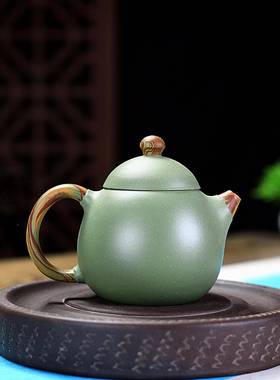 宜兴紫TCI砂壶豆矿青砂绞泥龙蛋壶单壶家原用手壶工泡茶茶具厂家
