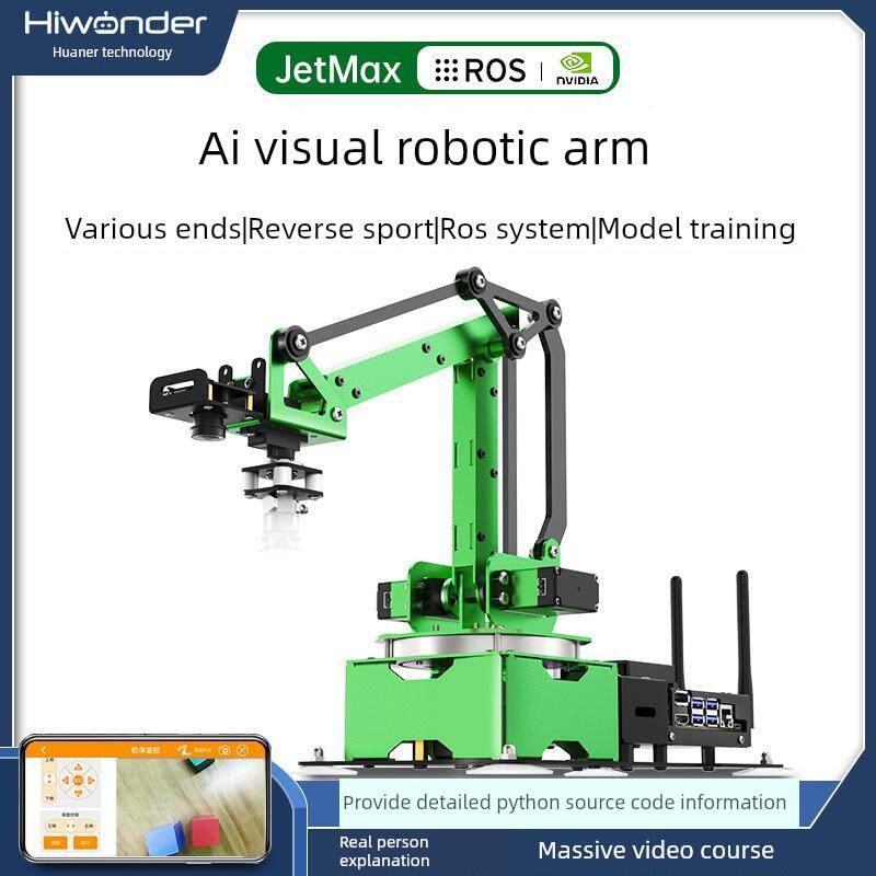 JETSONNANO机械手臂JetMax开源码垛AI视觉识别桌面编程ROS机厂家