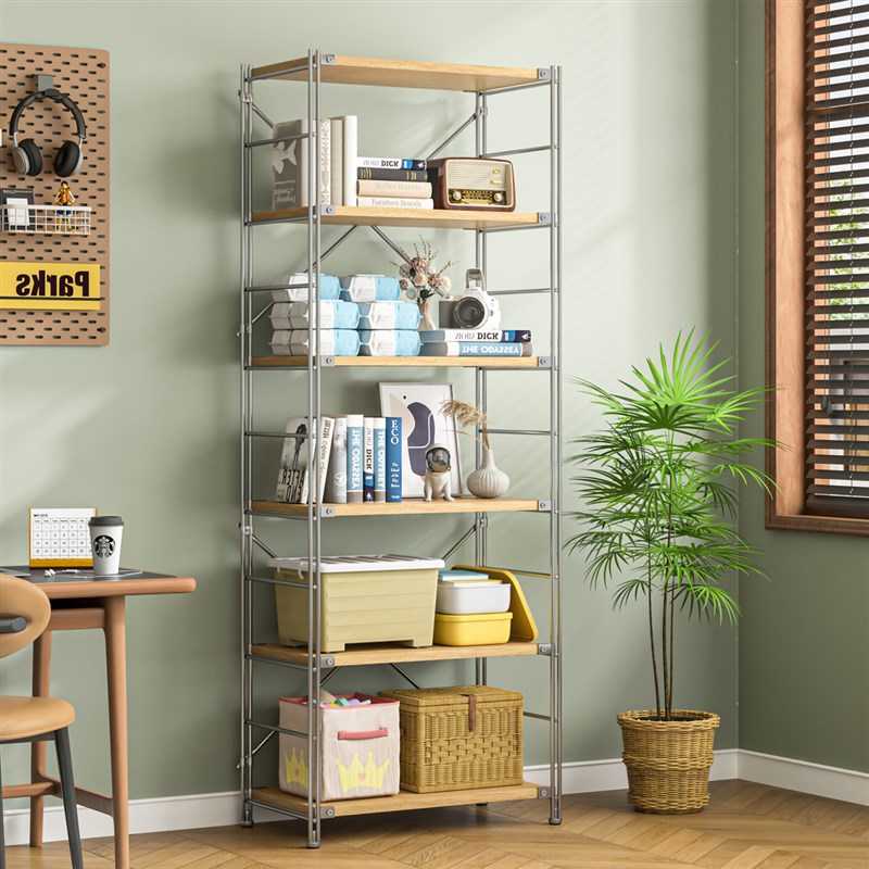 日式原木a风置物架家用落地多功能收纳架子扫地机器人下空式置物