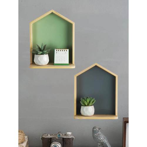 实木小木屋入口门墙储物架储物架幼儿园墙装饰架