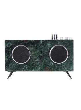 现代轻奢创意大理石收音机留声机艺术装饰摆件样板房软装桌面饰品