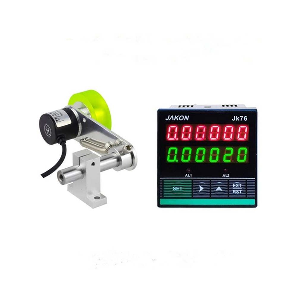 电子数显智能计米器滚轮式高精度码表长度计数记米器JK76可逆自动