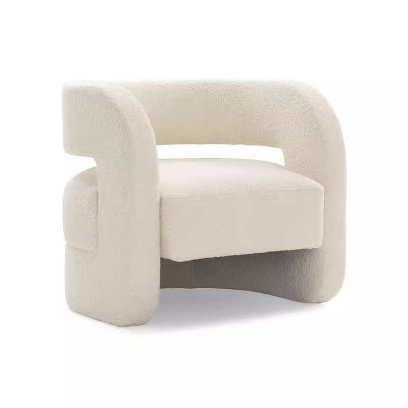 简约现代布艺单人沙发北欧客厅阳台卧室设计师造型沙发椅懒人椅