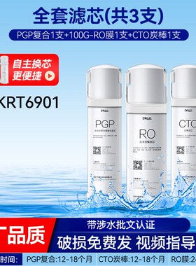 qin园净水器适配滤芯套装卡接提拉款小水钻小白鲸小新小净灵配件