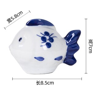 陶瓷小摆件【鱼游世界】翘嘴巴大海豚 水中可漂浮陶瓷鱼缸摆件