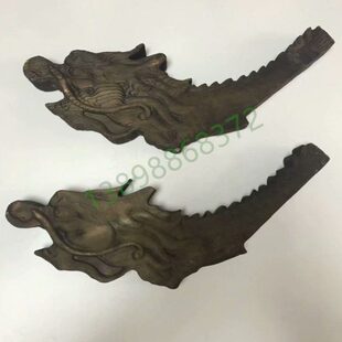 防腐木屋檐翘角碳化木亭子角花竹节瓦实木雕花格新中式凉亭木翘脚