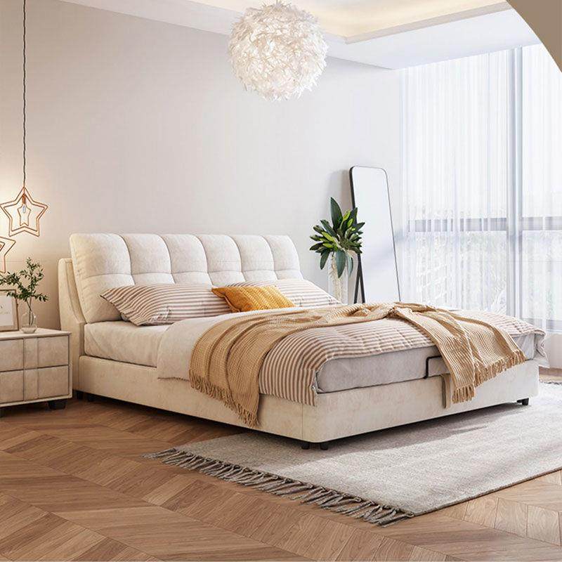 现代简约科技布双人卧室大床网红云朵榻榻米北欧软靠奶油风布艺床,电子元器件市场,其它元器件,淘宝优惠券,粉丝福利购,淘宝优惠卷