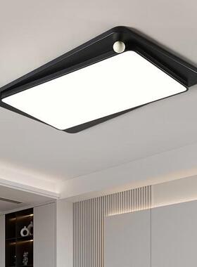 意式极简吸顶灯客厅主灯led黑色大气创意简约创意护眼主卧房间灯