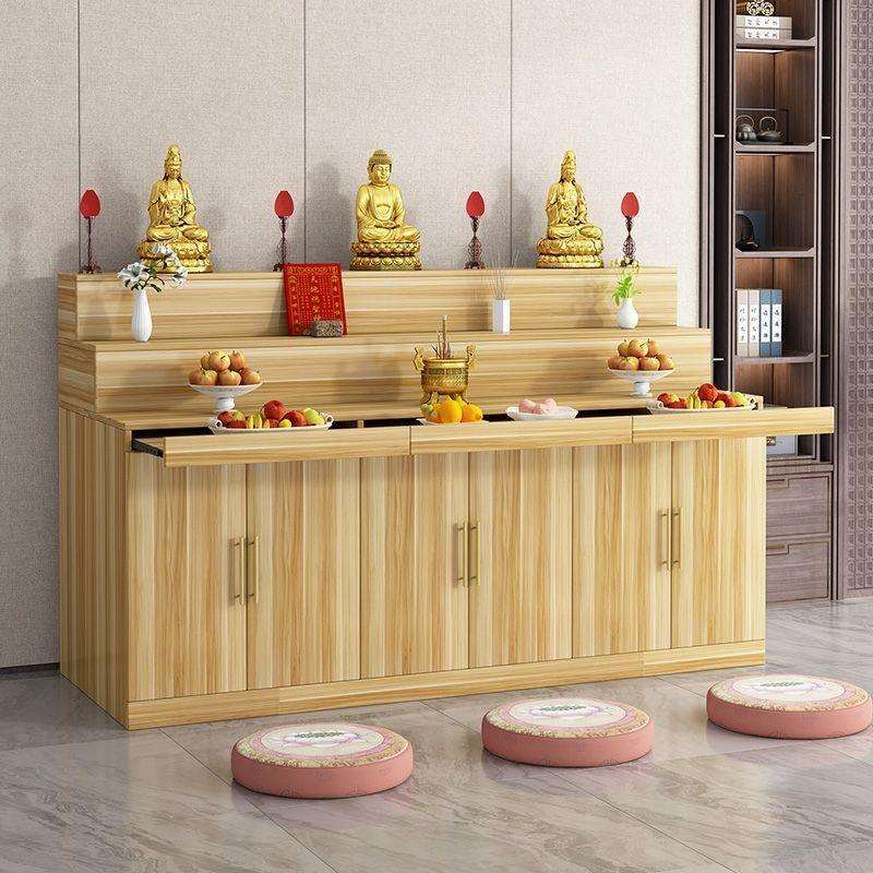 家用供桌中式供奉神台像佛台大型供台佛柜贡桌佛香案