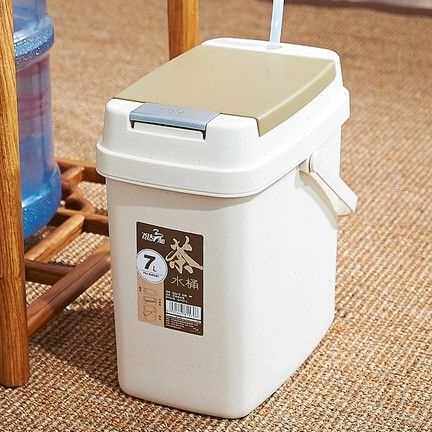 茶台朔料倒茶水茶渣桶 废水桶茶水桶 过虑排水垃圾桶带盖茶具萍润