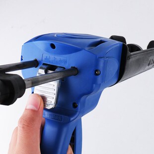 美缝剂双管胶枪蓝色真瓷胶双杆省力助力胶枪工400ml双组份1:1装