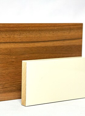 18mm三聚氰胺贴面中纤板MDF板白色双面防水木纹装饰