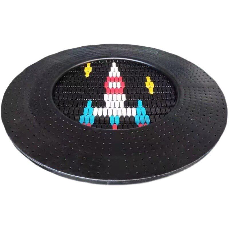 户外儿童地面埋地蹦蹦床幼儿园公园圆形弹跳床网红游乐设备跳跳床