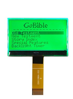 电话机黄绿底lcd显示屏2.7寸LCD模组订做FSTN串并口单色12864液晶