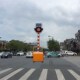 太阳能警示灯 路口临时用灯 移动红绿灯 四面单层满屏信号灯