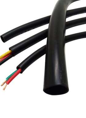 黑色PVC绝缘护套管壁厚0.5mm电工电线线束保护软管耐温阻燃