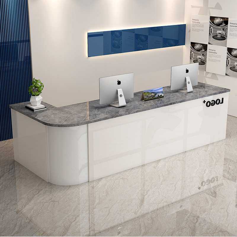 吧台收银台服装店小型柜台公司前台接待台咨询台服务台桌简约现代