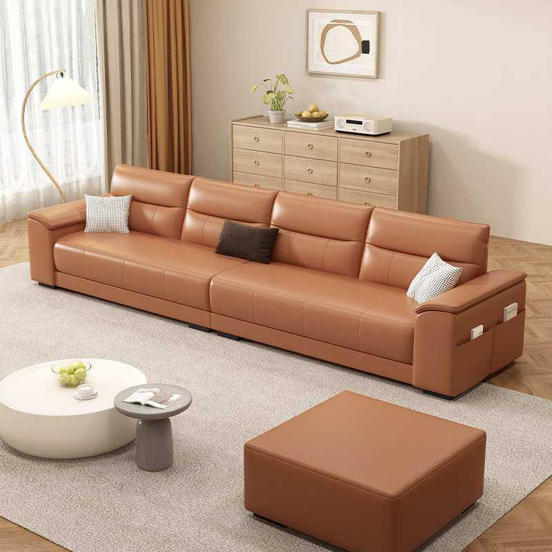 居家法式奶油风沙发科技布艺沙发小户型猫抓皮直排四人沙发沙发床