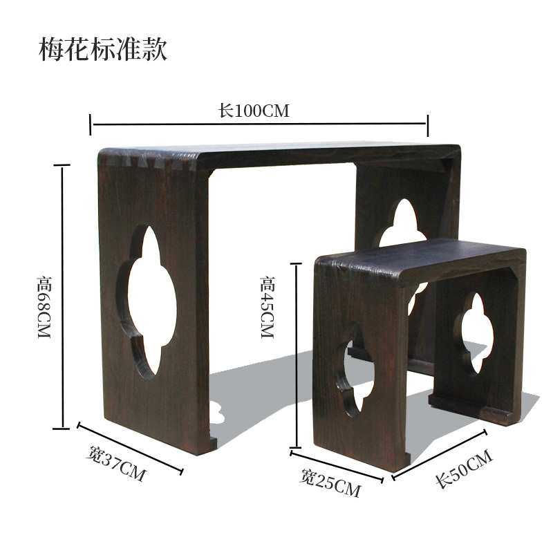 古琴桌凳烧桐木实木琴桌禅意国学书法桌实木仿古茶桌共鸣古琴桌外