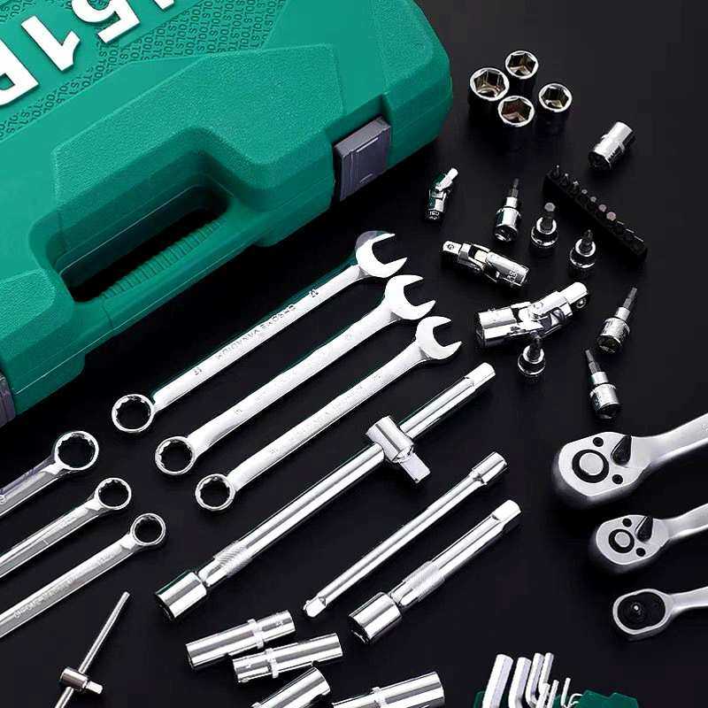 108pc套筒扳手棘轮扳手套装 汽修套五金工具套装工业级多规格工具