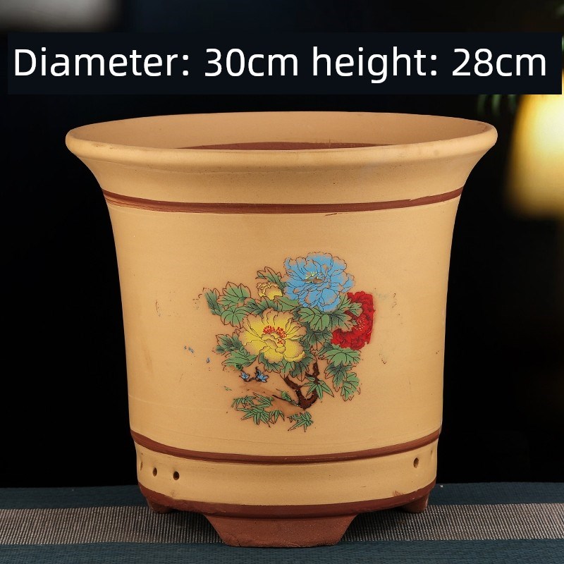 轻度缺陷紫砂花盆兰花花盆室内庭院简易N大陶瓷花盆盆景花盆