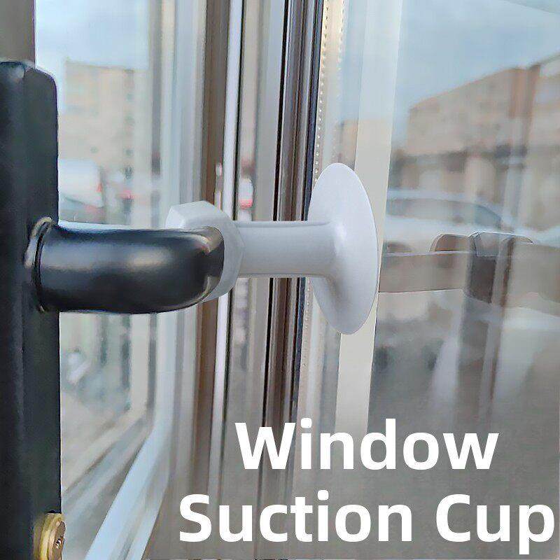 门窗吸盘断桥铝玻璃门窗拉手静音缓冲固定神器防盗拉手防撞垫