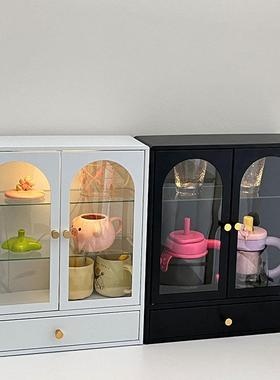 法式杯子置物架防尘杯柜桌面多功能储物茶杯具台面桌上置物架