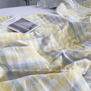 柔软 夏天被子可水洗棉花空调被 水洗棉夏凉被单双人薄被夏季