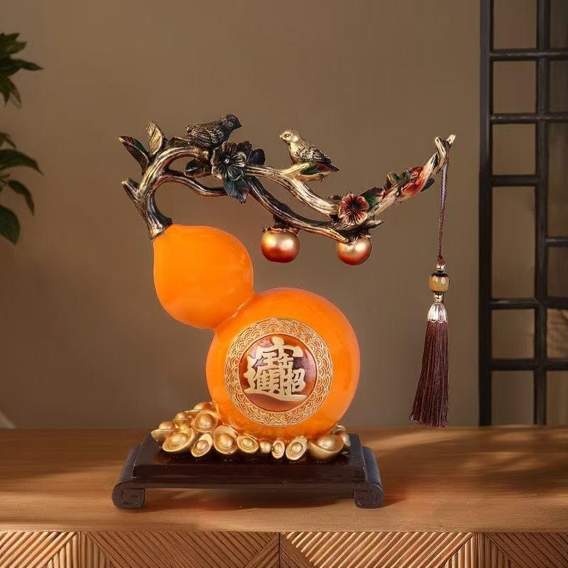 新中式如意葫芦招财摆件客厅玄关酒柜装饰品乔迁家居生日礼物