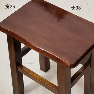 实木方凳家用木板凳客厅餐桌凳中式复古商用方凳子椅子四方木凳子