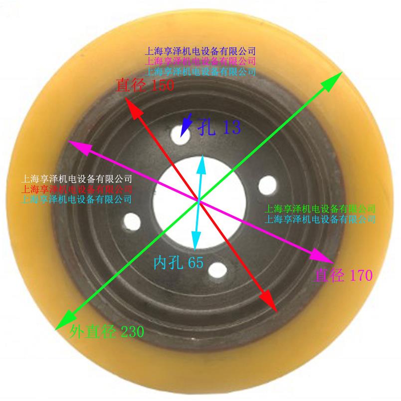 林德1.2吨堆高机驱动轮后轮子230*90-4Linde堆垛车配件方向轮胎