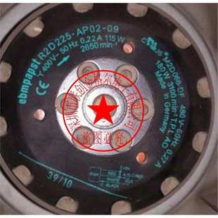 中厚德国进口 R2D225 AC400V 7条带感应德国进口风扇 AP02