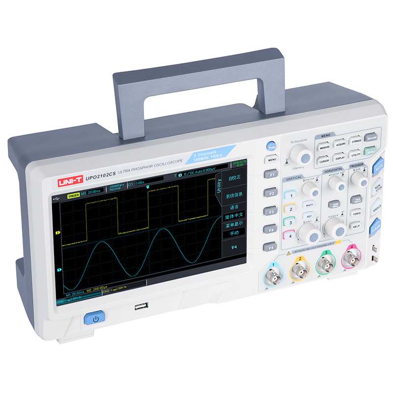 UPO2102CS/UPO2104CS四通道数字存储荧光示波器 100MHZ带