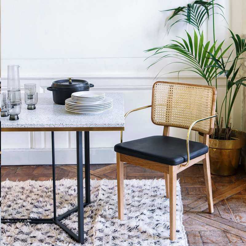 北欧实木藤编餐椅现代简约家用轻奢餐桌椅网红靠背椅中古单人藤椅,模玩/动漫/周边/娃圈三坑/桌游,模型制作工具/辅料耗材,淘宝优惠券,粉丝福利购,淘宝优惠卷