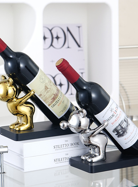 葡萄酒架轻奢客厅红酒架柜t摆件高档玄关餐边柜装饰品乔迁新居礼