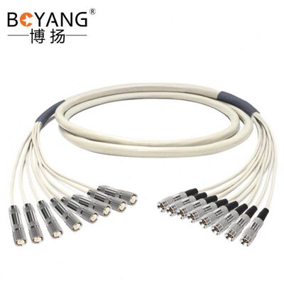 博扬 2M跳线L9-CC4 2M兆E1接头成品跳线syv75-2-1同轴电缆DDF转
