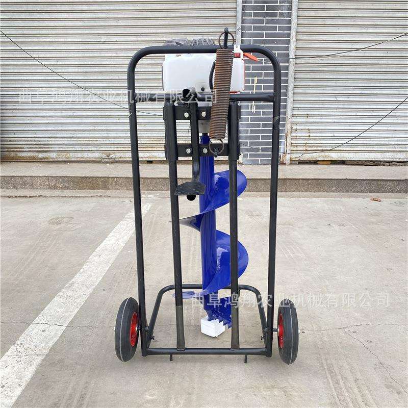 工地钻坑打孔手提汽油地钻园林绿化种植挖树坑大功率汽油钻坑机