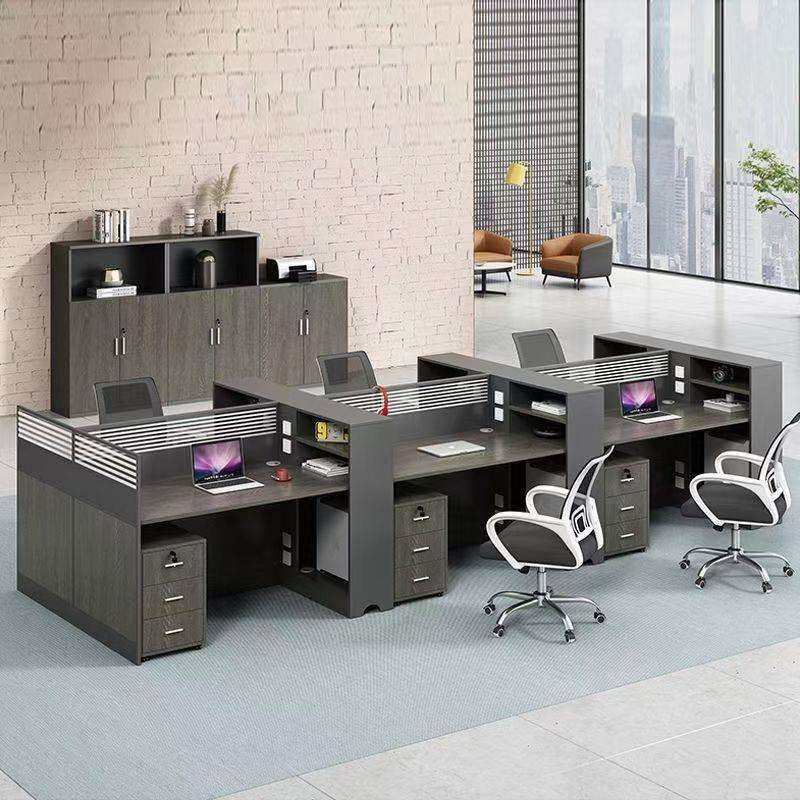 职员办公桌椅组合工位员工简约双人四人位六人位创意办公工位新品