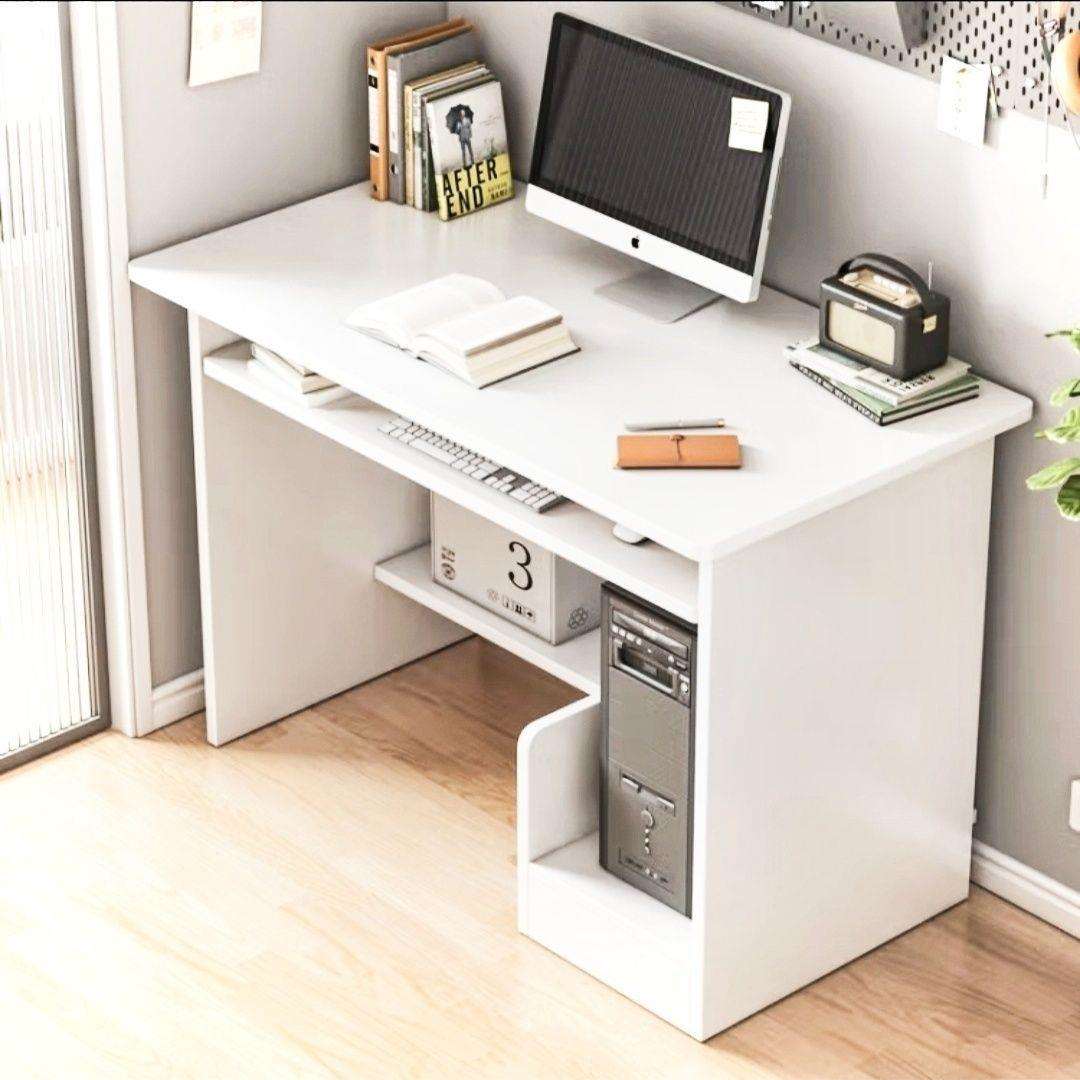 J*台式电脑桌家用卧室简约经济型简易办公桌书桌写字台学生带键盘