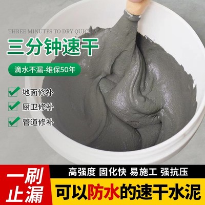 ll防水抗裂特种水泥地面修补堵漏王快干水泥O高标号白水泥家用砂