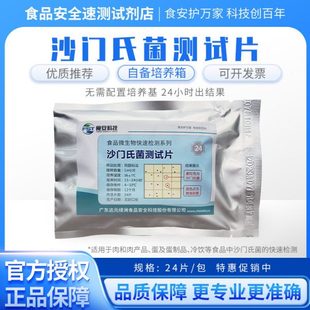 达元绿洲 沙门氏菌测试片快速检测试纸片 微生物检测24片/包BS20