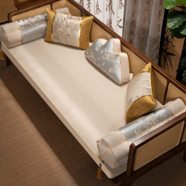 中式实木罗汉床坐垫防滑沙发垫高级感海绵座垫四季通用飘窗垫定制,居家布艺,沙发垫,淘宝优惠券,粉丝福利购,淘宝优惠卷