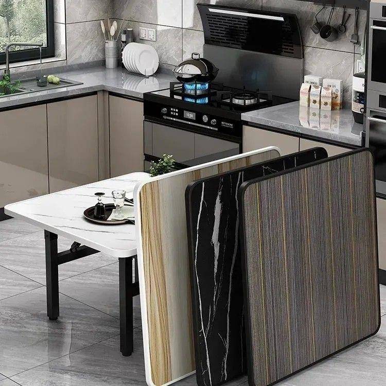 折桌叠桌正方形吃饭子可叠地TWY摊桌夜市折饭租馆餐桌出屋多功能